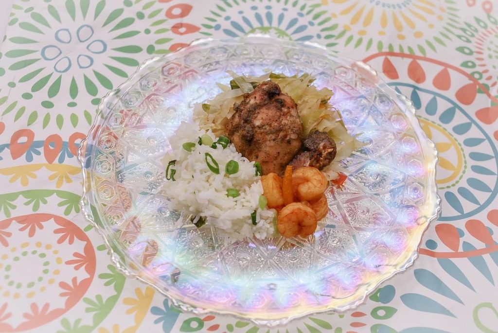 Catered Meals - Jerk Chicken, Jasmine Rice, Curried Shrimp, Warm Cabbage Salad